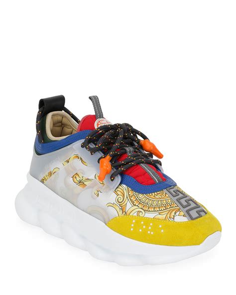 versace chain reaction give 3 inch lift|Versace chain reaction sneakers price.